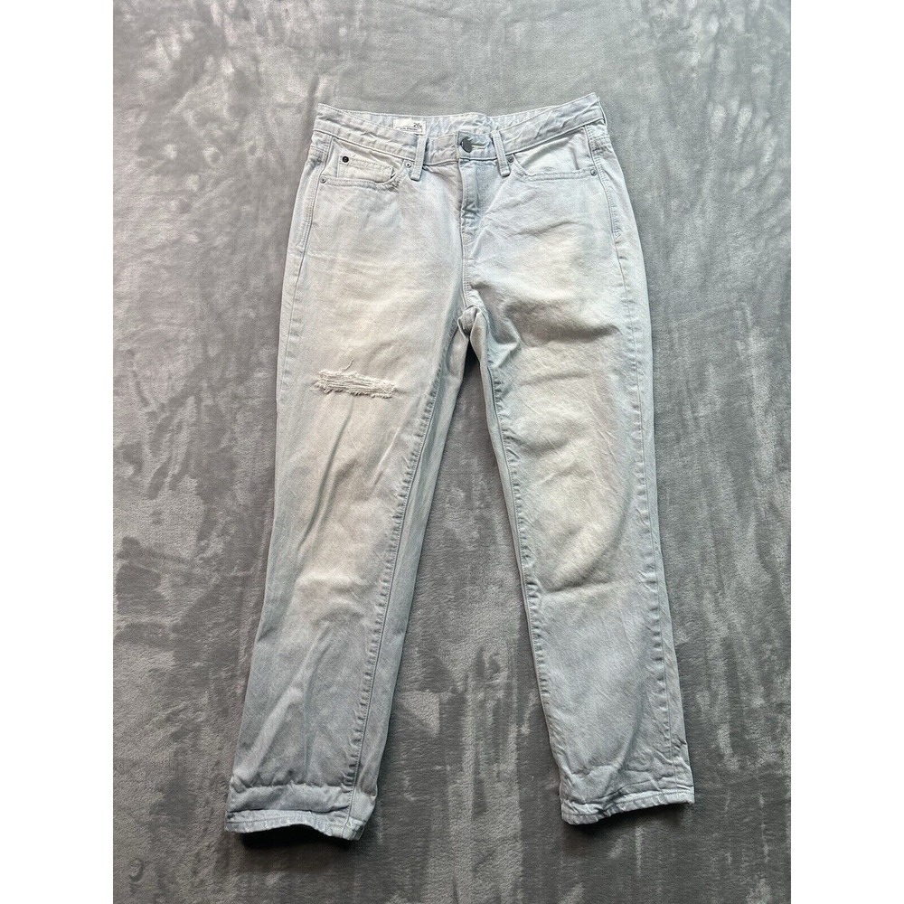 Gap 1969 Womens Sz  26P Designer Jeans Blue Real Straight Light Wash Ladies Pant